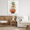 Stupell Industries Falling Leaves & Pumpkin Stack Canvas Wall Art - 2 of 4