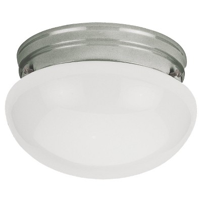 5.25" Webster One Light Ceiling Flush Mount Brushed Nickel - Sea Gull Lighting