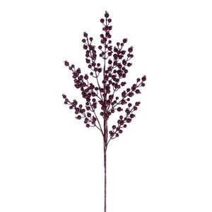 Vickerman 24" Burgundy Crab Apple Mixed Berry Spray - 1 of 1