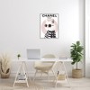 Stupell Industries Chic Kitty Cat Meow Glam Fashion Pink Circle Black Framed Giclee Art - 2 of 4