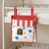 Anna-Kaci Hanging Storage Bag with Playful House Print and Snap-On Straps 15.5x12in - 2 of 3
