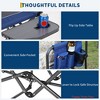 Folding Camping Chairs for Adults, Portable Lawn Chair with Side Table, Side Pocket & Beverage Holder - 4 of 4