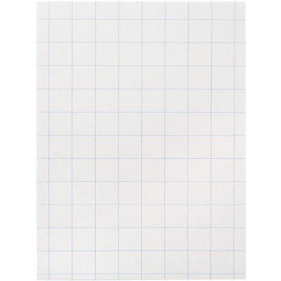 School Smart Graph Paper, 1 Inch Rule, 9 x 12 Inches, White, pk of 500