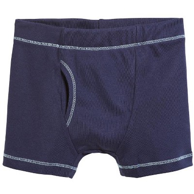 City Threads USA-Made Boys Soft Cotton Boxer Brief | Navy Blue - 4Y