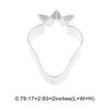 Unique Bargains Cookie Mould Cutter Grape Cluster Cookie Cutter Dishwasher Safe Stainless Steel Silver Tone 1Pcs - 3 of 4