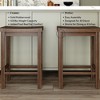 Now Furniture 24" Counter Stool, Wooden Backless Bar Height Kitchen Stool - 3 of 4