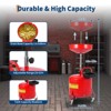 Oil Drain Tank,Portable Oil Drainer w/ 360 Degree Wheels,Toolbox & 15 Inch Funnel Fluid - 2 of 4