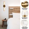 Claxy Modern Gold Wall Sconce with Clear Glass Tube Bathroom Wall Light Fixtures - 3 of 4