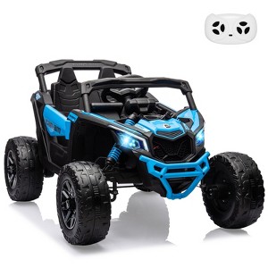 12V Ride on UTV Car, Licensed Can-Am Electric Off-Road UTV Car, Kids Truck w/Remote Control - 1 of 4