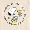 Men's - Peanuts - Good Things Are Coming Circle Short Sleeve Graphic T-Shirt - 2 of 4