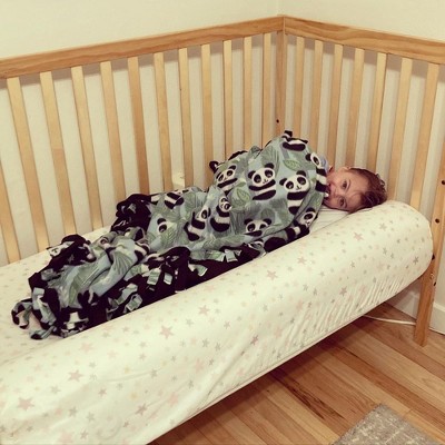 Natural Pinewood 5-in-1 Convertible Crib with Adjustable Mattress Support