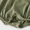 Baby Boys' Smiley Face Romper - Cat & Jack™ Green - 4 of 4