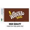 Willy Wonka And The Chocolate Factory Wonka Bar Logo Automotive Bumper Sticker - 3 of 4