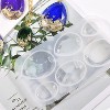 JDICTION Waterdrop & Oval Silicone Jewelry Molds - 6 Cavities Resin Pendant Molds with Hanging Holes for DIY Epoxy Cabochon, Earrings & Necklaces - 4 of 4
