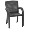 vidaXL Patio Chairs 4 pcs Mesh Design Anthracite Steel - 3 of 4
