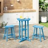 WestinTrends Malibu All Weather HDPE Outdoor Patio Counter Height Bistro Set (3-Piece) - 2 of 4