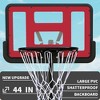 Use for Outdoor Height Adjustable 4.8 to 7.7ft Basketball Hoop 44 Inch Backboard Portable Basketball Goal System with Stable Base and Wheels - 4 of 4