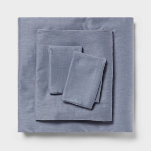 Easy Care Cotton Blend Sateen Sheet Set - Room Essentials™ - 1 of 4