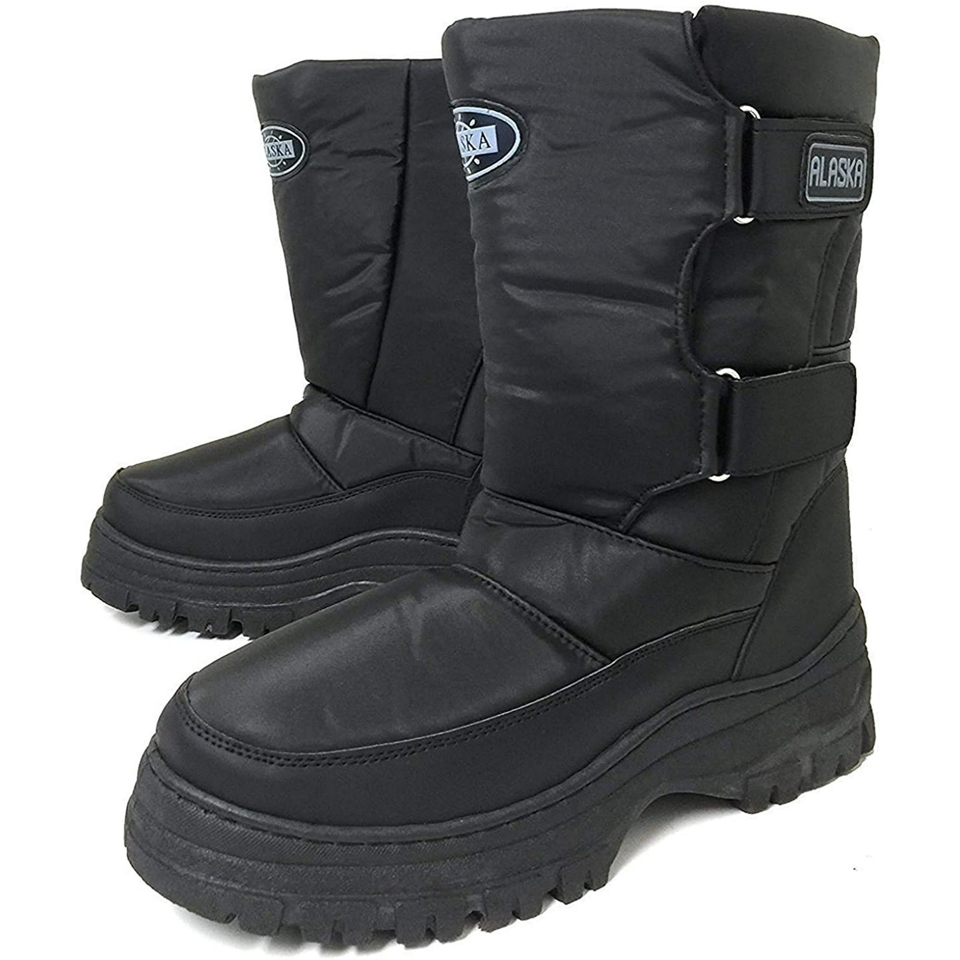 Men's Snow Boots Winter Water Repellent Nylon Warm Lined