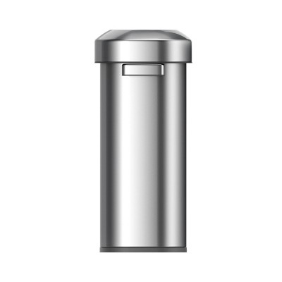 EKO Urban Slim 60L Brushed Stainless Steel Commercial Trash Can