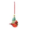 Glass Gnome and Cardinal Bird Ornament (Set of 6) - 2 of 3