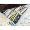 5 Star Super Deals Under Bed Shoe Storage Organizer Chest Box Under bed Zippered Transparent Cover  small space Bedroom, Closet, Trunk 14 Pocket Grey - 4 of 4
