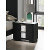 Vynxaria Contemporary Black Finish Nightstand ¨C Elegant Storage Solution for Modern Bedrooms - 4 of 4