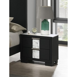 NicBex Nightstand with 2 Drawers,1pc Side Table with  Multi-colored and Finish and Pulls,Bedside Table for Bedroom,Living Room - 1 of 4