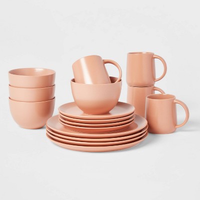 Photo 1 of 16pc Stoneware Acton Dinnerware Set - Threshold