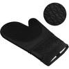 MOVSSOU Silicone Oven Mitts Heat Resistant Non-Slip Black - 3 of 4