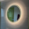 ARTLOGE 24/32in Round Lighted Mirror LED Bathroom Vanity Wall Mounted Mirror Touch Anti-Fog - 3 of 4