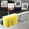 LunaLulinlk 2-Pack Stainless Steel Kitchen Sink Sticky Sponge Holder - 3 of 4