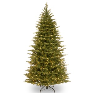 7.5' Prelit LED Slim Nordic Spruce Artificial Christmas Tree Dual Color Lights - National Tree Company - 1 of 4