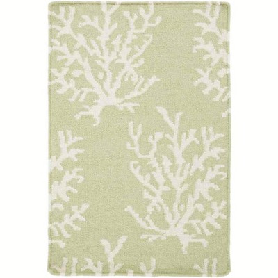 Mark & Day Hounslow 3'3"x5'3" Rectangle Woven Indoor Area Rugs Lime: Pet Friendly, Handwoven Wool, Stain-Resistant