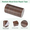Unique Bargains Self Adhesive Wood Grain Design Durable Easy to Apply Repair Tape - 2 of 4