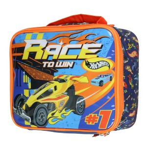 Hotwheels Race To Win Lunch Box Full Zip Around Insulated Lunch Tote Bag For Hot and Cold Food Multicolored - 1 of 4