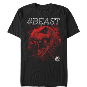 Men's Jurassic World #Beast T. Rex T-Shirt - 1 of 4