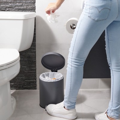 White 5 Gallon Drawstring Trash Bags with Low-Density Resin