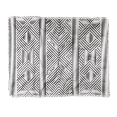 60"X50" Holli Zollinger Amai Throw Blanket Black - Deny Designs