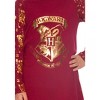 Harry Potter Hermione Hogwarts Logo Crest Nightgown Sleepshirt Holiday Pajama Red - 3 of 3