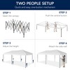 Best Choice Products 10x20ft Party Tent Pop Up Canopy Easy Setup w/ 1-Button Setup, Wheeled Case, 4 Weight Bags - 3 of 4