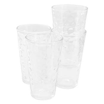6.5oz Short Fluted Glass Tumbler Clear - Hearth & Hand™ with Magnolia