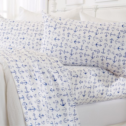 Great Bay Home Ultra Brushed Coastal Themed Sheet Set : Target