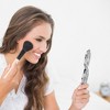 Unique Bargains Round Short Handheld Makeup Mirror 1 Pc - 3 of 3