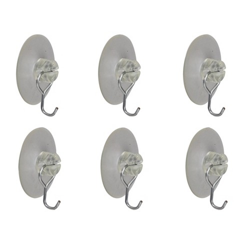 Northlight Pack Of 6 Clear Suction Cups With Hook 1.25 : Target