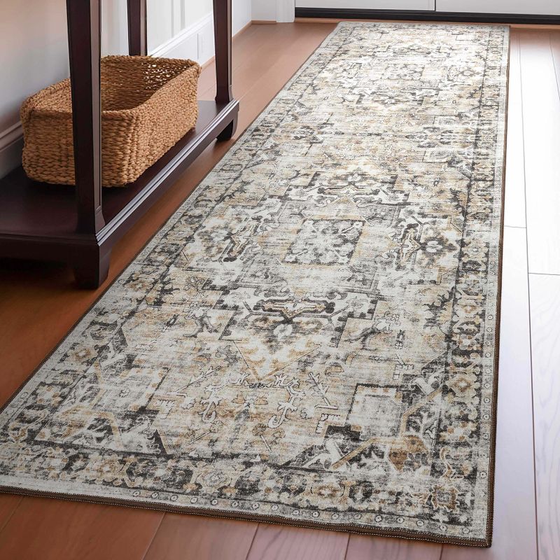 Well Woven Elle Basics Rendezvous - Non-Slip Rubber Backed Washable Modern Vintage Area Rug -for Living Room, Bedroom, Hallways, and Kitchen, 3 of 10
