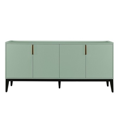 NicBex Minimalist Sideboard Cabinet with 4 Doors Kitchen Storage Cabinet with Adjustable Shelves