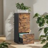 3 Drawer File Cabinet with Lock, Printer Stand, Office Filing Cabinet Organizer - 4 of 4