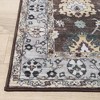 Floral Geometric Border Washable Indoor Area Rug by Blue Nile Mills - 3 of 4