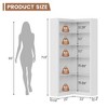71.8'' Corner Bookshelf - Farmhouse Corner Bookcase, Large L-Shaped Bookshelf, 5 Tier Display Shelf, Heavy Duty Bookcases, Bookshelves with Storage - 4 of 4